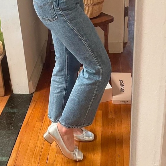 French ballet block heel shoes Requins size 6 - Picture 5 of 8